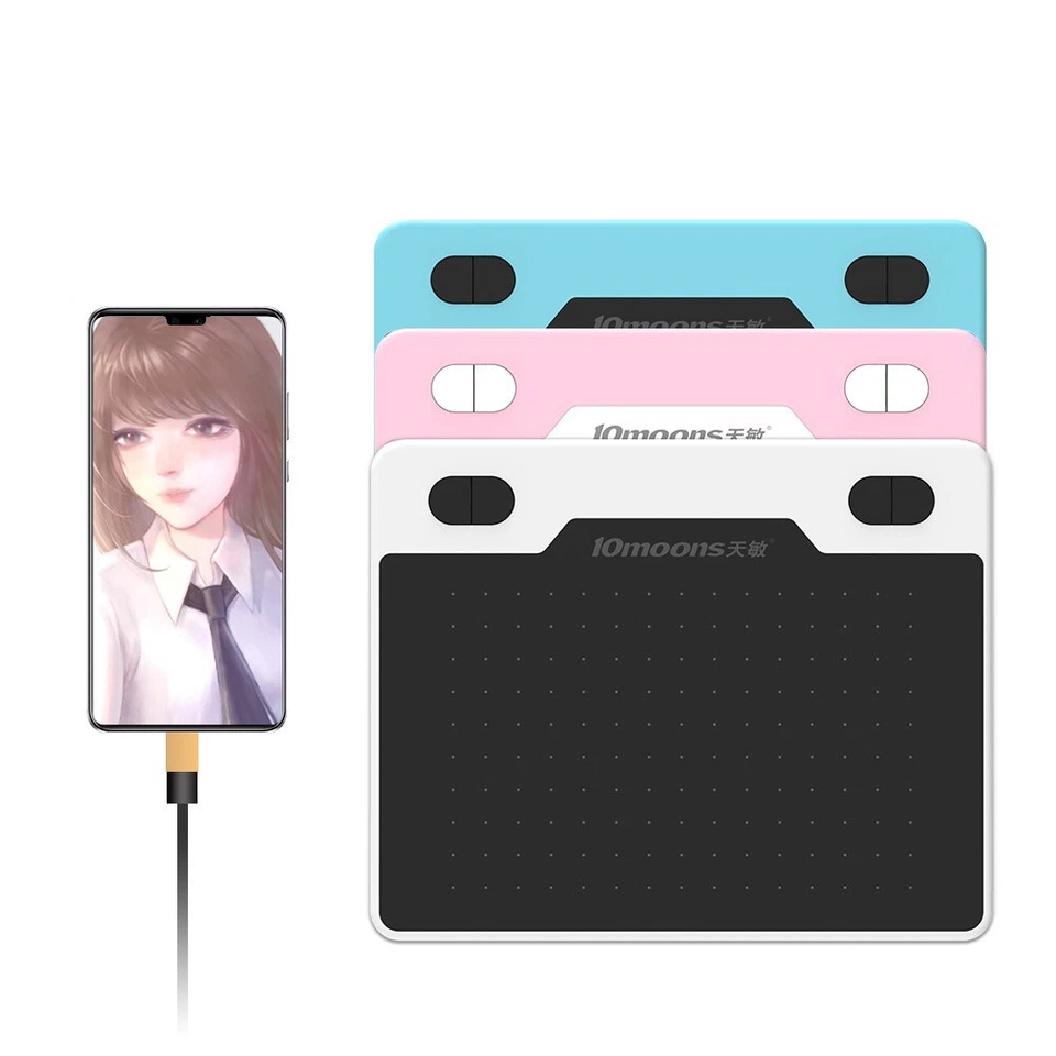 10moons Graphics Digital Tablet Drawing Board Art Writing Pad Pen Mac Android AU - Image 3 of 4