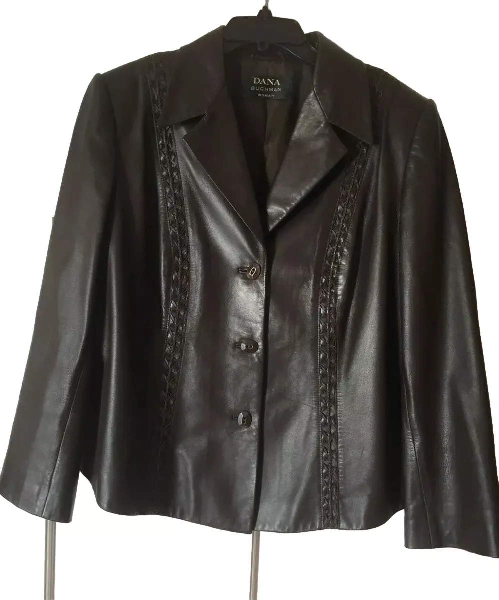Dana buchman leather clearance jacket