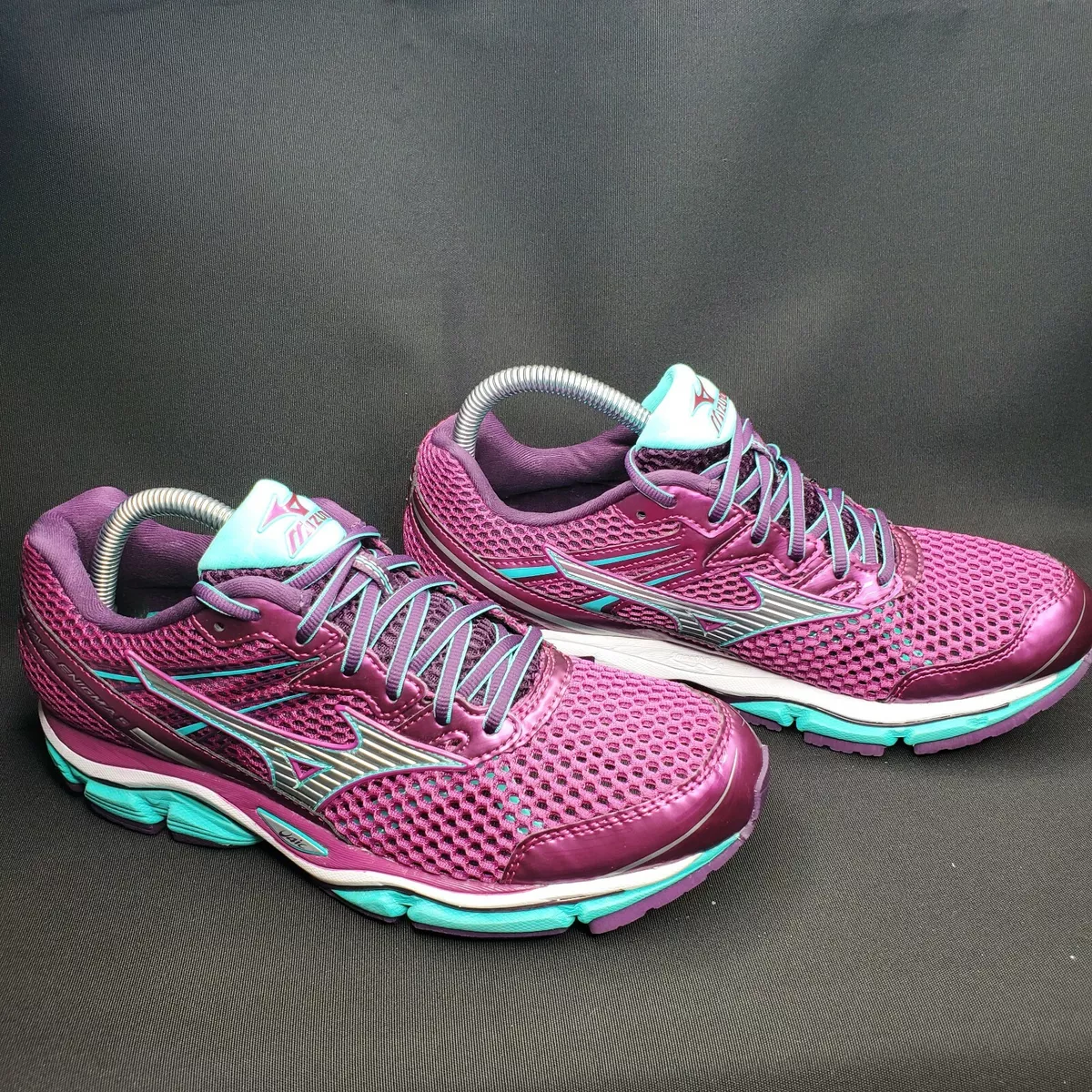 Palabra Soportar Probar MIZUNO Wave Enigma 5 Womens Size 9.5 Purple/Turquoise Athletic Running Shoes  EUC | eBay