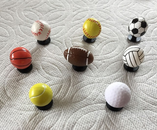 croc softball charms