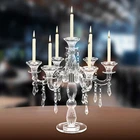 Crystal Candelabra Candlestick 7-arm Candle Holder Wedding Birthday Party Gift