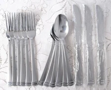 INTERNATIONAL Stainless Lot RIVERTON FROSTED 15 Pieces