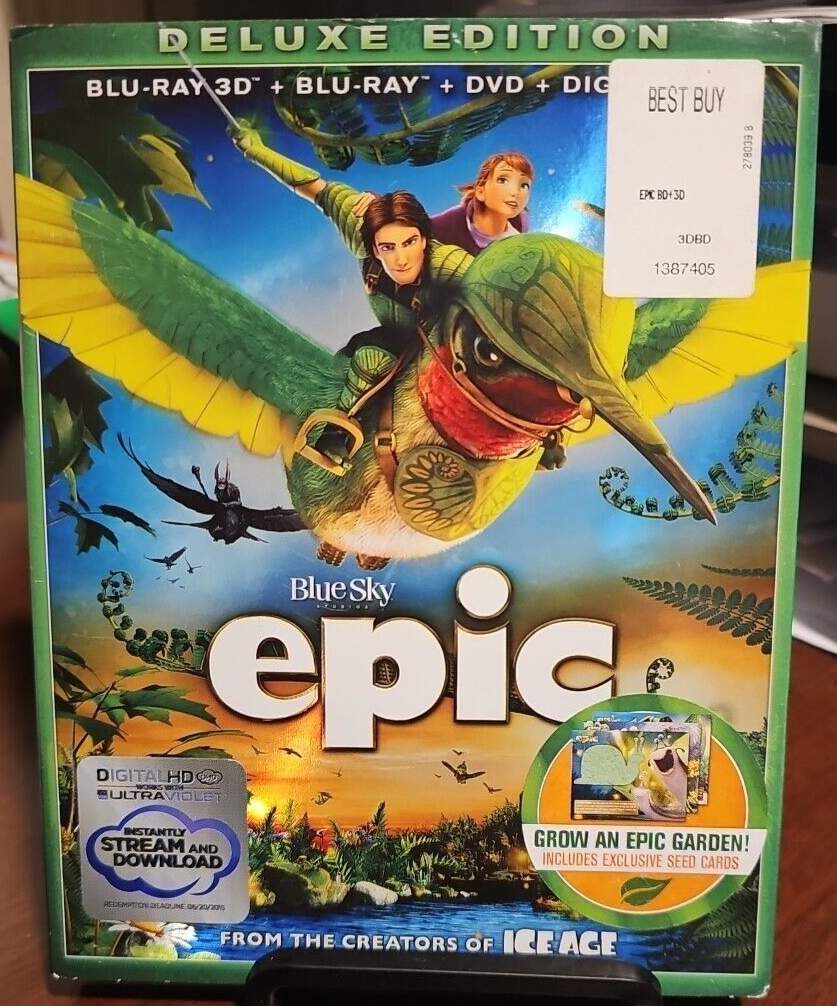 Epic (Blu-ray/DVD, 2013, 3-Disc Set) With Grow An Epic Garden | eBay