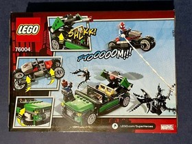 Lego Marvel Heroes 76004 Spider Man Spider Cycle Chase Venom New in Box Retire