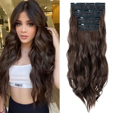 Balayage Curly Clip In THICK as Human Hair Extensions Full Head Skin weft Ombre