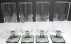 Vintage Federal Glass Champagne Parfait Glasses SET OF 4 Nordic Midnight 6 1/4"
