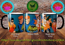 ROBIN Batman POW Animated Sequence Custom Design 11oz Beverage Mug 21 Colors