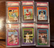 1975 1976 1977 1978 1979 Topps Baseball PSA Graded Pick from List