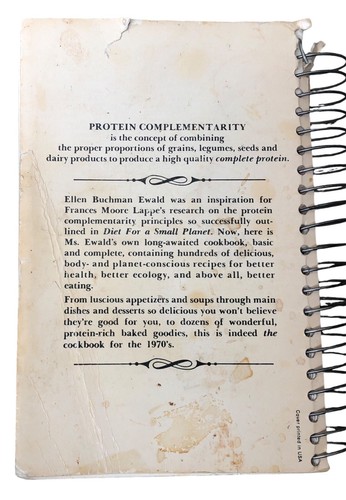 Recipes for a Small Planet Ellen Buchman Ewald 1973 Ballantine Books - Foto 2 di 18