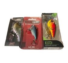 (Set Of 3) New Lipless Crankbaits, Jenko Fishing, Lunker Candy And Googan Klutch