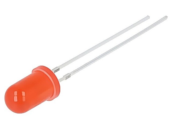 2X OSR5PA5A34A-CRLED14 Crled 5Mm Rot 3000Mcd 30° 14Ma 12V Front: GewöLbt Optosup-image