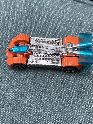 2000 HOT WHEELS ORANGE & BLUE CRAZY 8S RACE CAR | eBay