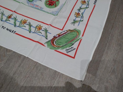 Bienvenido al mapa de Gales pequeño mantel ""de colección"" 75 cm x 85 cm - Imagen 6 de 8