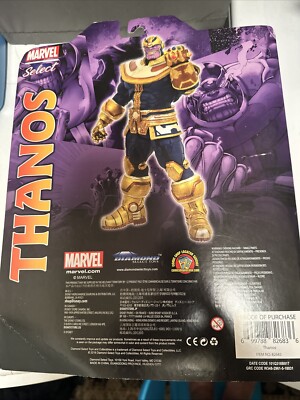 Diamond Marvel Select Mad Titan Thanos Action Figure Disney Exclusive Extra Head