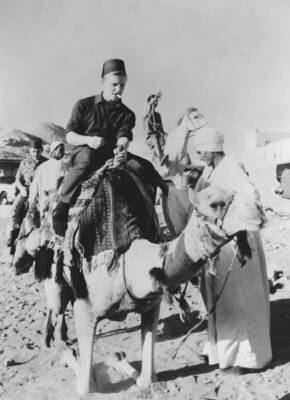 Terry Dyson Riding A Camel At El Giza Egypt 1962 Old Photo