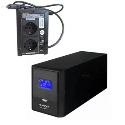 RVT Ups Gruppo di Continuità 800 VA Protezione Sbalzi di Tensione con DISPLAY LCD