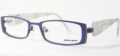 MORE & MORE 50292 470 Blue /Brown UNIQUE EYEGLASSES GLASSES 49-17-135mm Germany