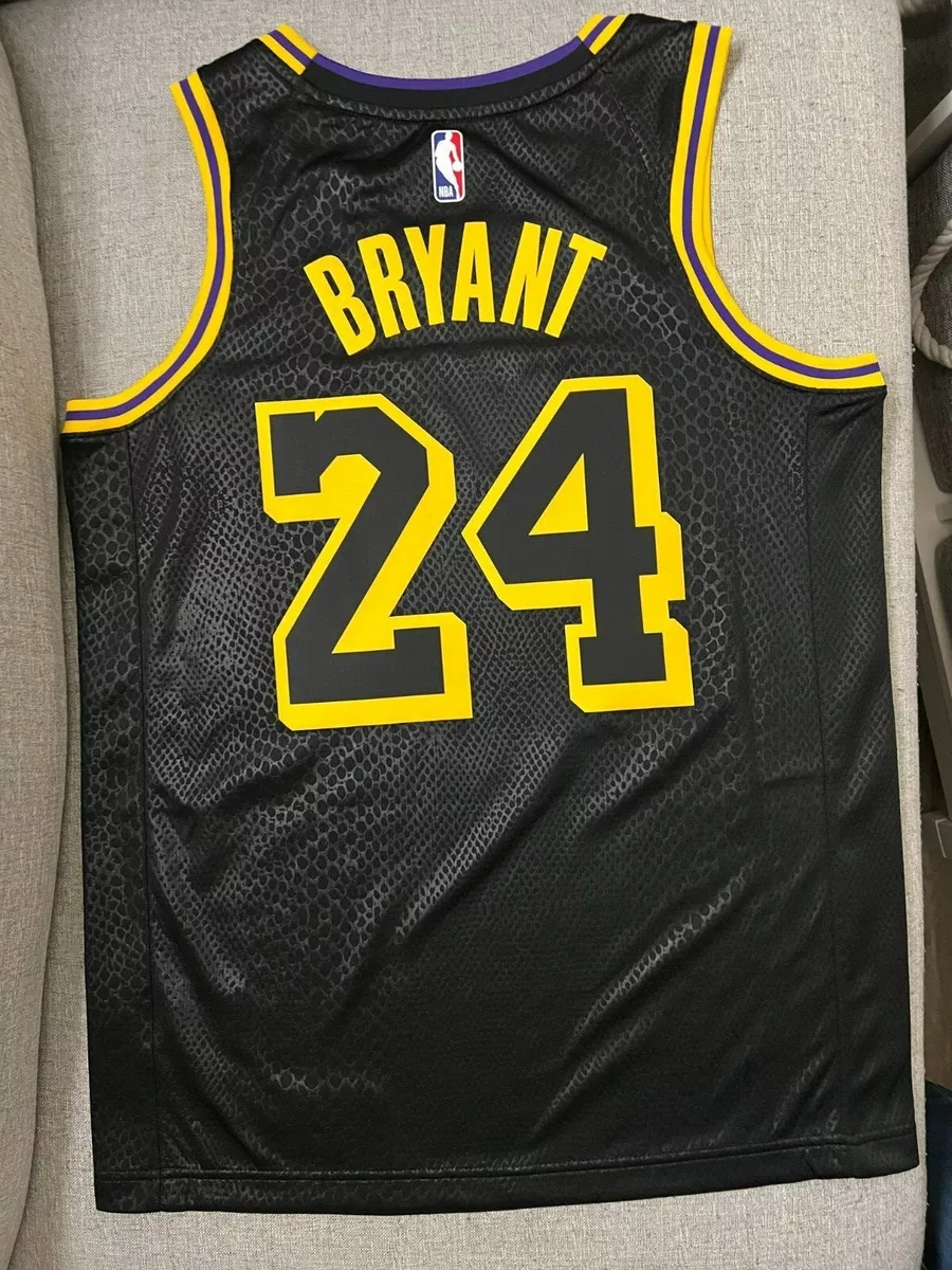 Nike NBA Kobe Bryant Black Mamba City Edition Lakers Jersey