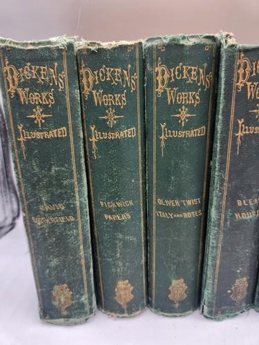 Lot of 10 Charles Dickens Works Illustrated Eytinge Jr. Louis Lloyd 1871 - Imagen 8 de 16