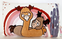 Nici 48610 Alpaca & Friends Al & Chic Paka Kissen PlüSch Rechteckig 43 X 25 Cm