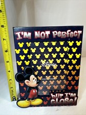 Disney Mickey Mouse Picture Frame Im Not Perfect But I  m Close 4  x6  4x6