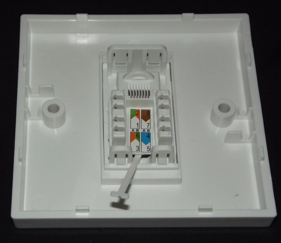 Cat6 RJ45 Single Face Plate (Network Ethernet data Wall socket / FacePlate) - Image 2 of 3
