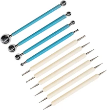 10Pcs Dotting Tools, Ball End Dot Art Tools for Rock Painting, Pottery Clay Mode