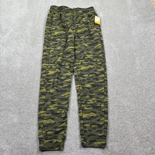 Carhartt Boys Fleece Camo Logo Sweatpants Green Black Size XL 18/20 NWT