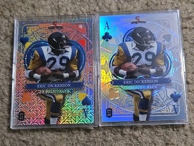 2024 Wild Card 5 Card Draw Extended Deck Eric Dickerson Cards