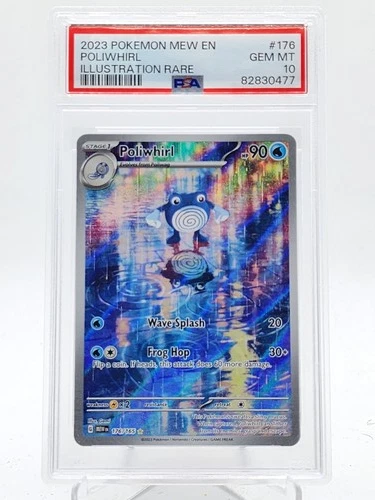 POLIWHIRL 2023 POKEMON 151 ILLUSTRATION RARE #176/165 PSA 10 Q0895