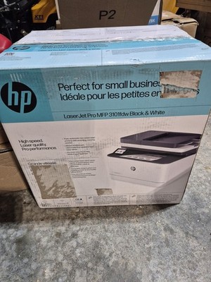 HP LaserJet Pro MFP 3101fdw Wireless Black & White All-in-One Laser Printer