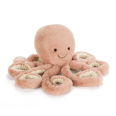 Jellycat Odell Octopus Stuffed Animal Large 18.5 Brown Plush Toy OD2OC inches