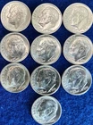 1963-D Roosevelt Dimes 90% Silver BU Lot of 10 Pieces