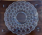 Vintage Yorktown Federal Glass “Bubble Glass” Cake Plate/Platter, Approx 11 in.