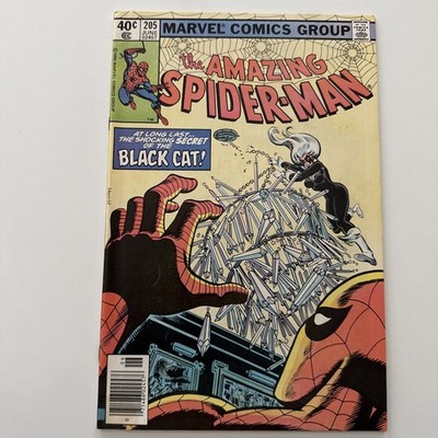 Amazing Spider-Man #205 | VG/FN | Black Cat | Bronze Age Marvel Comics 1980