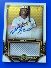 2022 Topps Triple Threads Josh Bell 72/99 Auto Jersey Relic Nationals Twins