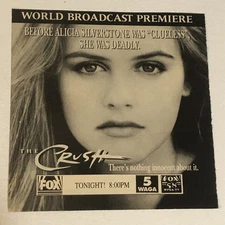 Crush Movie Vintage Print Ad Alicia Silverstone Tpa16