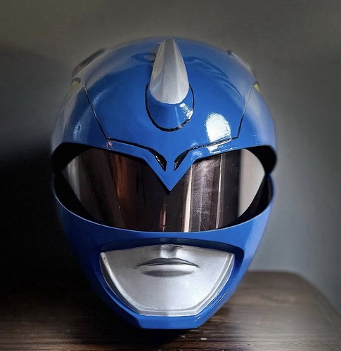 Power Rangers Blue Helmet 3D Printed  Mask Costume Cosplay
