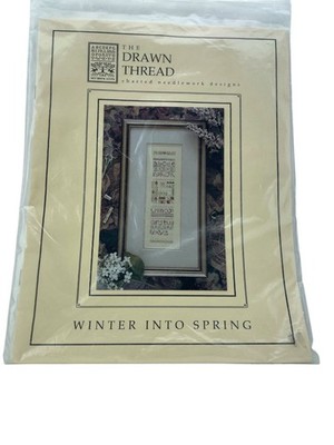 Drawn Thread Winter Into Spring Counted Cross Stitch Kit 32ct Linen