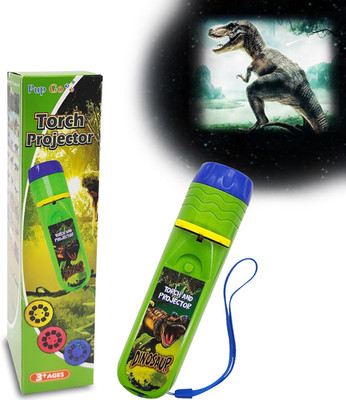 Dinosaur Toys for Kids 3-7, Dinosaur Flashlight Focusable Projector Light with 2