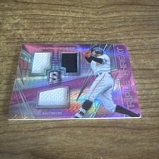 2018 Panini Chronicles Neon Pink Prizm 14/49 Jonathan Schoop #TTM-JS READ 1u6