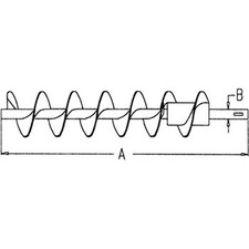 Tailings Delivery Auger Fits 1480 1482 1680 1682 1688 2188 2388 192563C1 192563C