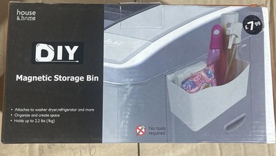 Magnetischer Aufbewahrungsbehälter Organizer zum Befestigen am Kühlschrank Waschmaschine Heizkörper Metall