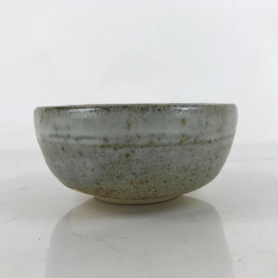 Tazón de té verde de cerámica japonesa Matcha Chawan de colección gris marrón blanco CHB79 Foto 4 de 4