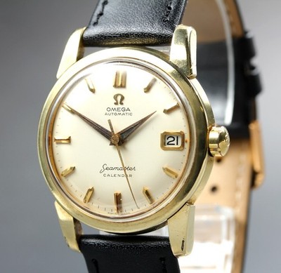 Vintage Omega Seamaster Cal.503 Gold Cream Dial Men's Automatic Watch [N MINT]