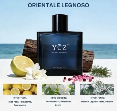 YCZ Charm Unfolds 50ml Eau de Parfum Marine Parfum - Marlon Parfum Exclusive