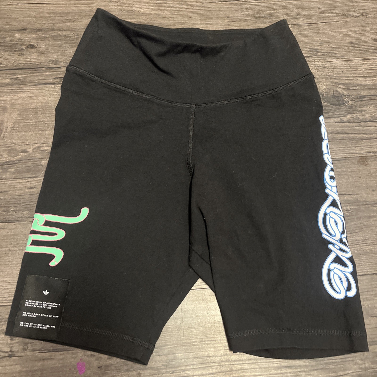 Adidas Biker Shorts Womens S Black Tights Biker Athletic Compression-image