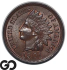1901 Indian Head Cent Penny, Choice Unc+, Nice Chocolate Brown Surfaces