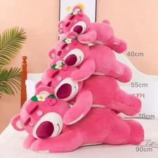 MINISO Toy Story Lotso Cute Bear Strawberry Sofa Plush Pillow Stuffed Toys Child