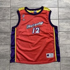 VNTG Champion Phoenix Mercury Campbell #12 WNBA Jersey Large Red Yellow Purple